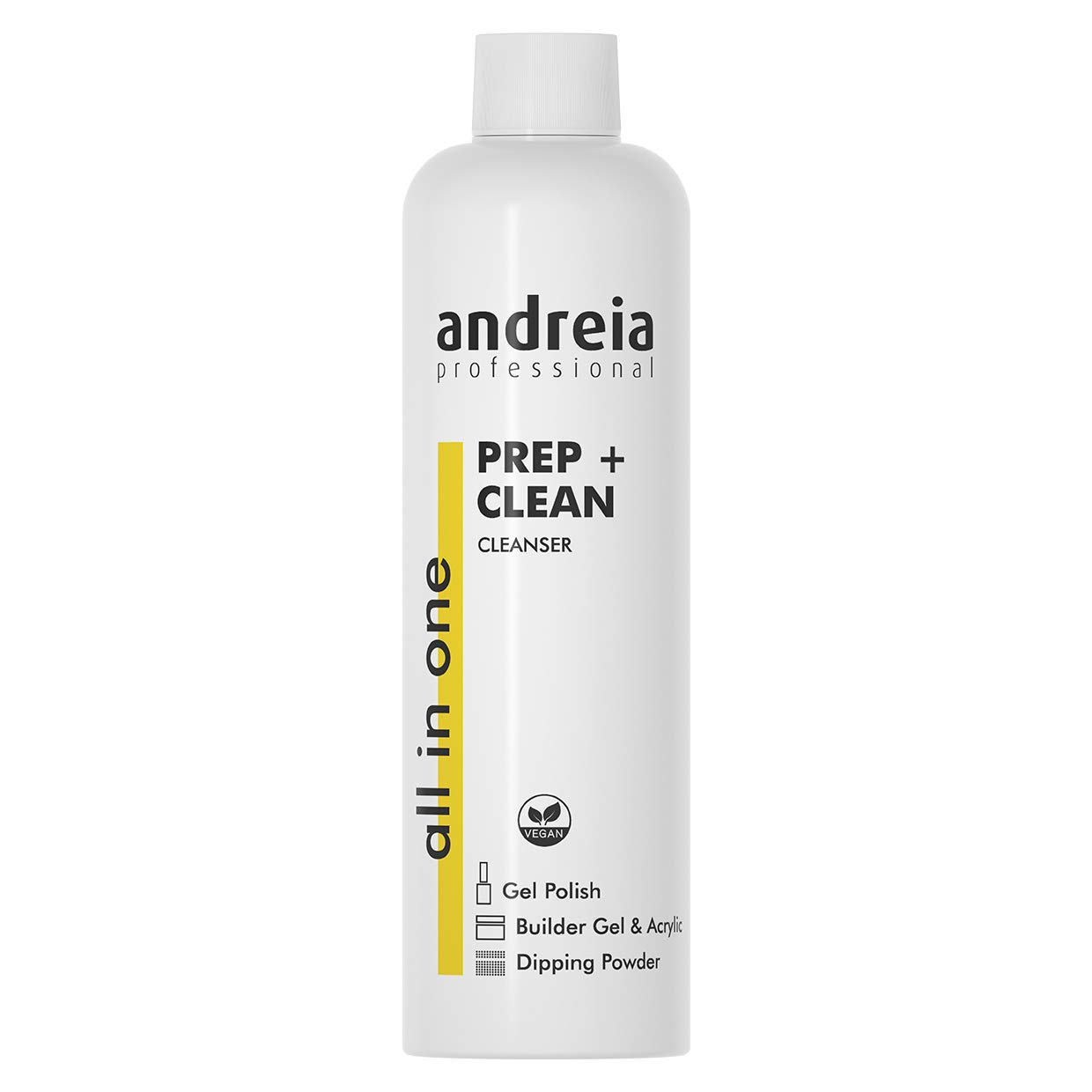 Andreia Professional Prep & Clean All In One Nail Cleanser For Gel Polish, Builder Gel and Acrylic Nails - Manicure Preparation Liquid (Sanitises Nail) Multi-Purpose Nail Prep and Wipe 250ml