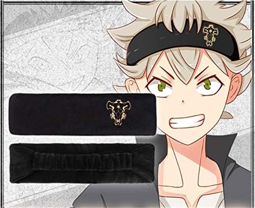 Amazon Com Anime Black Clover Asta Yuno Emperor Logo Headband Hairwear Head Wear Cosplay Costume Props 2018 Clothing