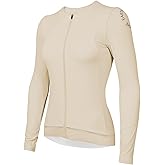 Wulibike Cycling Jersey Women Long Sleeve,Warm Bike Shirts for Women Biking Tops Elastic Cycle Jerseys with 4 Pockets