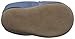 Robeez Girls' Soft Soles with Bow Back Crib Shoe, Peace Out - Chambray, 12-18 Months M US Infant