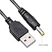 Onite 2pcs of USB to DC 4.0x1.7mm Barrel Jack Power Cable Charger Cord for PSP 3000 2000 1000, Tablet, Cellphone, Laptop, Netbook, Electronics (6.6ft/2m)