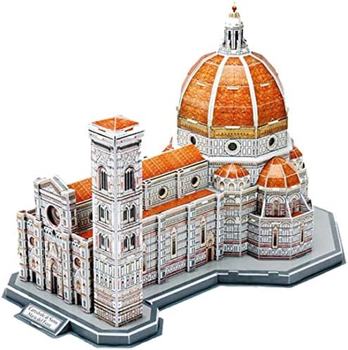 フィレンツェでステンドアートを構築する大聖堂の3dパズルモデル イタリア創造パズルゲームモデルキットdiy手作り知育玩具誕生日の女の子