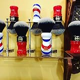HAIRCUT AND SHAVE CO. Proven Synthetic Shaving Brush - 100% Synthetic Materials - 26mm Extra Dense Tuxedo Knot And 57mm loft - Fast Drying Pre-Shave Brush perfect for home and travel