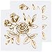 Tattly Temporary Tattoos Gold Floral, 0.3 Ounce