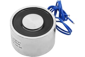 TOMSHIELE 500N 50 x 30mm Round Electric Magnet Solenoid Lifting Cylinder Electromagnet Electric Magnets Lifting DC12V