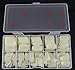 Yueton Pack of 500 Natural Color Full Cover UV Gel False Fake Nail Art TipsNail Tips DIY Design+ Box