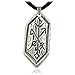 lan27 Strength of Self Rune Pewter Pendant Necklace- Celtic, Norse Nordic Jewelry, Fortitude and Wisdom Necklace