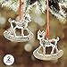 Baby's First Christmas Ornaments 2019,Metalic Silver Reindeer Christmas Tree Ornament, Made of Resin,3D Design Gifts Box Included(Plating Reindeer)