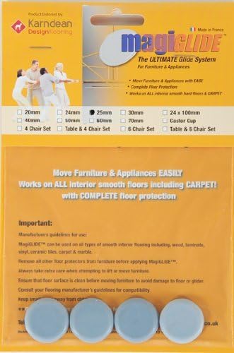 Appliance Movers by MagiGLIDE 25mm Disc, The ULTIMATE glider for furniture &amp; appliances with complete floor protection, endorsed by Karndean Designflooring. by MagiGLIDE (TM)