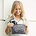 Scarves for Women,Girls,Ladies Infinity Scarf with Zipper Pocket Soft Stretchy Lightweight Wrap (Black+Gray)
