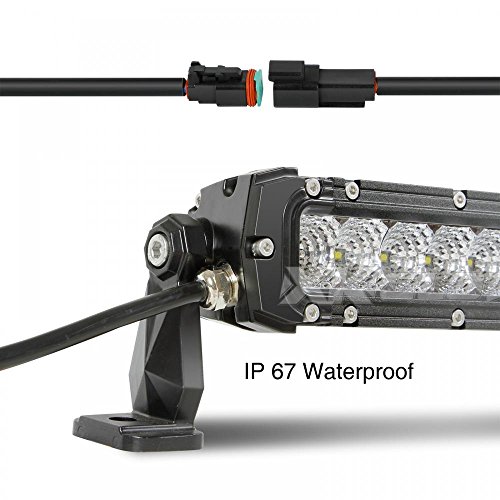 Green 10 inch Hunting & Fishing LED Light Bar Spot Flood Combo 3,000