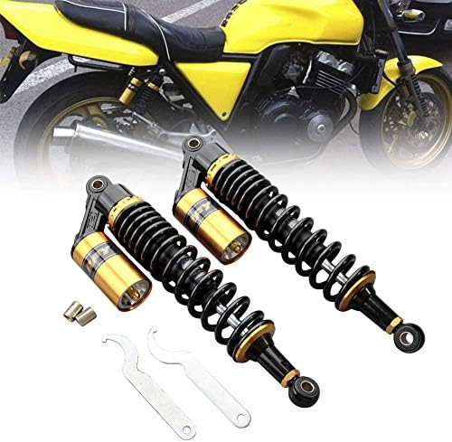 Three T Pair 320mm Motorcycle Air Shock Absorber Round End Universal Rear Shock Suspension for Honda Yamaha Kawasaki ATV Go Kart