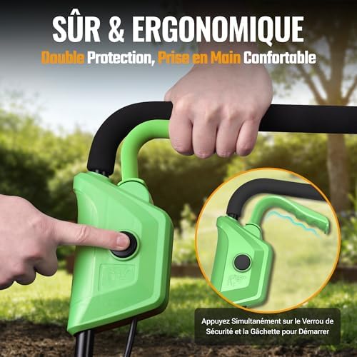 X Motobineuse Électrique sans Fil 40V avec 2 Batteries 4000 mAh