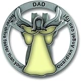 Cathedral Art GVC105 Glow in The Dark Guardian Angel Visor Clip, Dad, 1-3/4 Inch