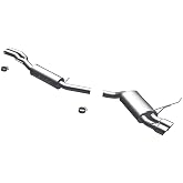 MagnaFlow Performance Cat-Back Exhaust System Kit 16525 | Touring Series, Dual Straight Driver Side Rear Exit, Fits 2008-2013 BMW 128i 3.0L