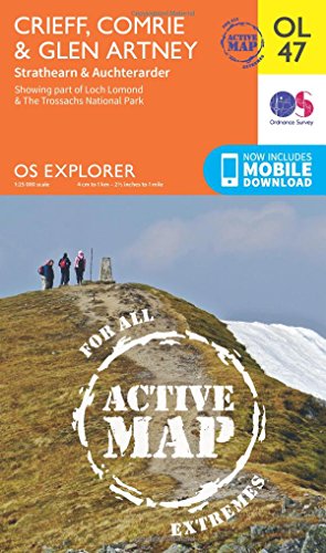 Crieff, Comrie & Glen Artney Map | Weatherproof | Strathearn & Auchterarder | Ordnance Survey | OS Explorer Active Map OL47 | Scotland | Walks | Hiking | Maps | Adventure: 0 (OS Explorer Map Active)