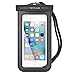 Universal Waterproof Case, TETHYS IPX8 Certified Waterproof Dry Bag for Cellphone iPhone 6 6S Plus, SE 5 5S 5C 7 Pro, Galaxy S7 S6 Edge,Note 7 6 5,4,HTC LG Sony Nokia up to 6.0” diagonal - Black