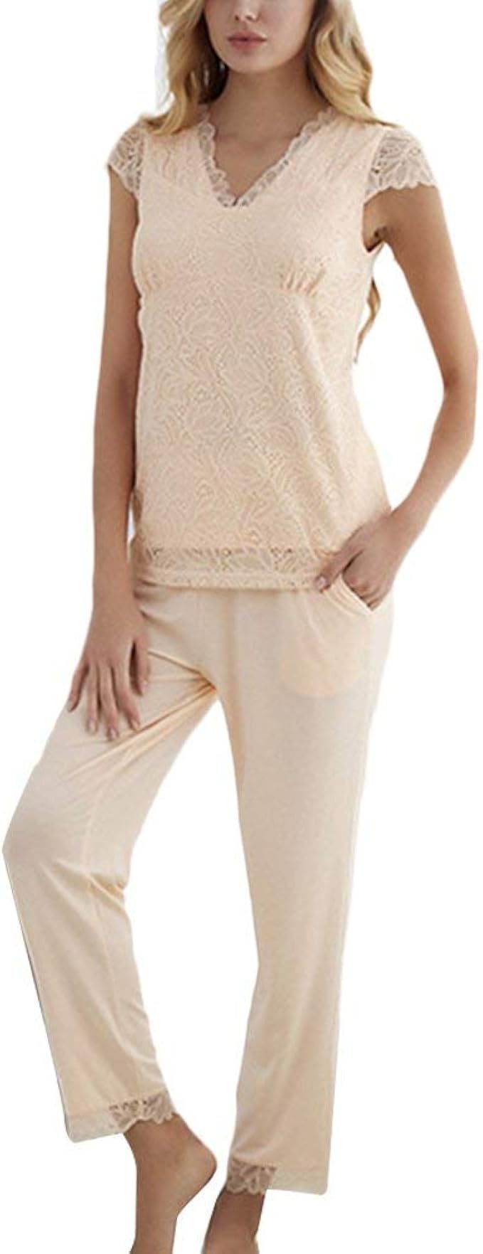 Intimo Da Donna Set Pigiama Lingerie Abito Sexy In Raso Di Seta Abito 5 Pz Indum - Foto 6