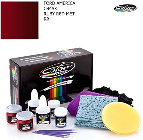 FORD AMERICA C-MAX / RUBY RED MET - RR / COLOR N DRIVE TOUCH UP PAINT SYSTEM FOR PAINT CHIPS AND SCRATCHES / PRO PACK