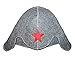 Russian Red Star Gray Wool Felt Helmet Style Hat for Sauna Banya Steamroom