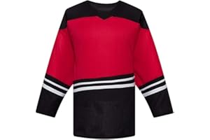 EALER + REDWOLF H500 Series Blank Ice Hockey League Practice Jersey for Boys,Kids,Junior,Youth