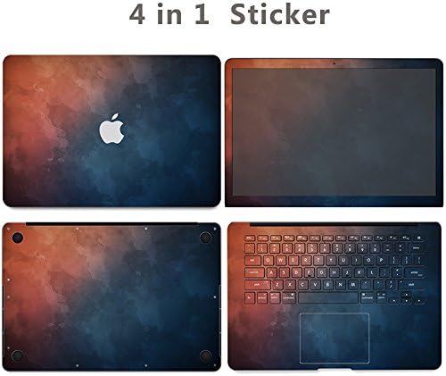 MacBook pro 13 2016 2017 Touch Bar 4 in 1 Dustproof Protector Fashion Art Designer Pattern image Cover sticker Skin (A1706)