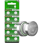 Cotchear 10pcs 1.5V AG10 Alkaline Battery 189 389 AG10 LR1130 LR54 V10GA Battery Alkaline Button Coin Cell Batteries