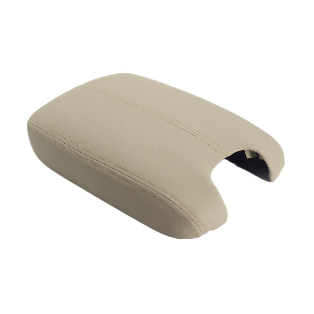 Photo 1 of Ezzy Auto Beige Leather Suture Console Armrest Lid Cover for 2008 2009 2010 2011 2012 Honda Accord Center Console Cover Lid