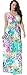 Jusfitsu Women's V-neck Floral Printed Beach Boho Maxi Dress Plus Size