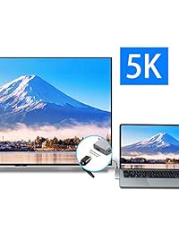 LTGEM - Adaptador de USB C 8 en 1 para MacBook Pro 2019-2016 MacBook Air con USB-C 100W PD, USB-C Data, USB 2.0 USB 3.0, lector de tarjetas microSD SD, mini DisplayPort, M.2 SSD (plateado)