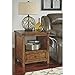 Signature Design by Ashley Tamonie Square End Table Medium Brown