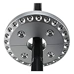 Patio Umbrella Light ,Discoball Parasol Light Super Bright 24 + 4 LED Garden Lamp Umbrella Pole Light for Patio Umbrellas, Camping Tents or Outdoor Activities,4 x AA Battery Operated, Silver