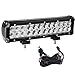 YITAMOTOR Led Light Bar Wiring Harness 72W 12inch LED Light Pod Spot Flood Combo Work Light Offroad Light Driving Light Led Fog Light Boat Light Compatible for Truck Pickup SUV ATV UTV,2 Year Warranty