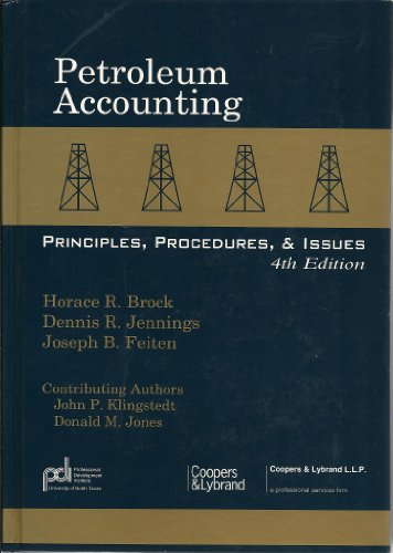 PETROLEUM ACCOUNTING, Principles, Procedures & Issues at Amazon