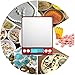 AMIR Digital Kitchen Scale, 500g/ 0.01g Mini Pocket Jewelry Scale, 100g Calibration Weight, Cooking Food Scale with Back-Lit LCD Display, 2 Trays, 6 Units, Auto Off, Tare, PCS, Stainless Steel, Red