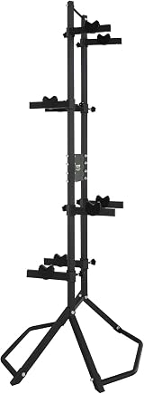 VEVOR 4 Bike Gravity Vertical Rack Free Standing Adjustable 260 pounds Black view 9