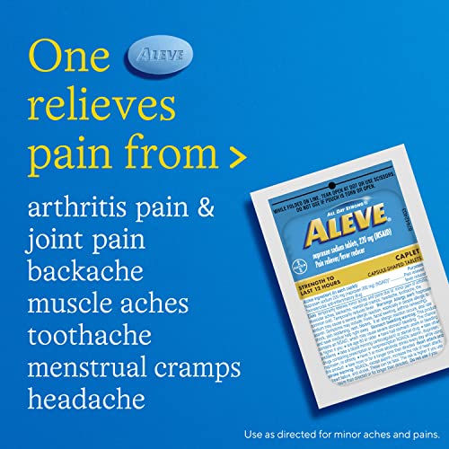 Aleve Pain Reliever & Fever Reducer Naproxen Sodium Caplets, Body Pain