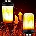 NITOR Lighting LED Flame Effect Light Bulb, Flickering Fire Effect Decorative Lights - Flat Black E26 Base - Vintage Calming Effect Light Atmosphere, Upside Down Function W/Gravity Sensor, (1 Pack)