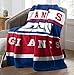 Northwest NFL New York Giants Unisex-Adult Raschel Throw Blanket, 60