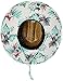 Roxy Women's Tomboy Printed Straw Sun Protection Hat, Marshmallow Cariban Flowers, M/L