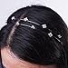 Kloud City Pack of 2 Bridal Crystal Headband Double Layer Tiny Beads Tiara Alloy Hairband Pageant Prom Headpiece