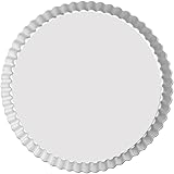 Fat Daddio's Anodized Aluminum Fluted Tart Pan, 9.5 Inches by 1 Inch