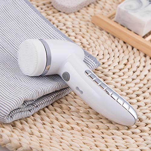 Cleansing Facial Brush, Facial Cleansing Spin Rechargeable Brush Set with 4 Heads,Complete Face Spa System, Gentle Exfoliating, Deep Cleansing, Removing Blackhead and Facial Beauty Massage - Thumbnail 6