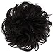 FESHFEN 100% Human Hair Scrunchies (2# Dark Brown) Curly Messy Hair Bun Extensions Wedding Hair Pieces for Women Kids Hair Updo Donut Chignonsthumb 1
