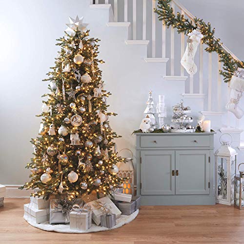 NOMA 7.5 Ft. Prelit Artificial Pine Christmas Tree with 600 Color