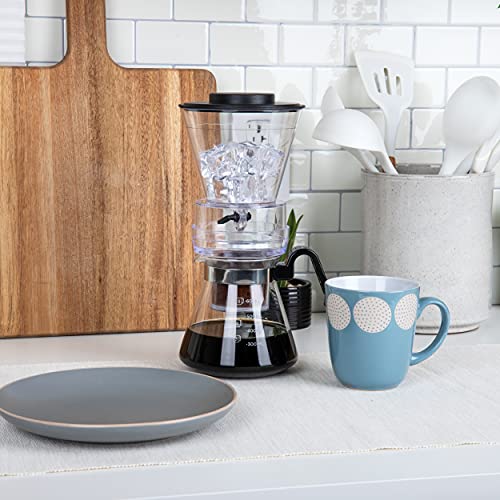 Mind Reader Glass Cold Brewer, Iced Coffee Maker with Stainless Steel