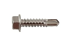 Stainless #12 x 1 Hex Washer Head Self Drilling