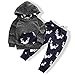 oklady Toddler Infant Baby Boys Deer Long Sleeve Hoodie Tops Sweatsuit Pants Outfit Set(0-3 Months)