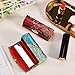 Lipstick Case, 12pcs Silky Satin Fabric Lipstick Makeup Storage Box with Mirror for All Women's Lipstick Holder