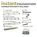 Hercules 8 Inch High Profile Foundation Mattress Box Spring Replacement for More Support Without Added Bulk and Sturdy Slats, California King